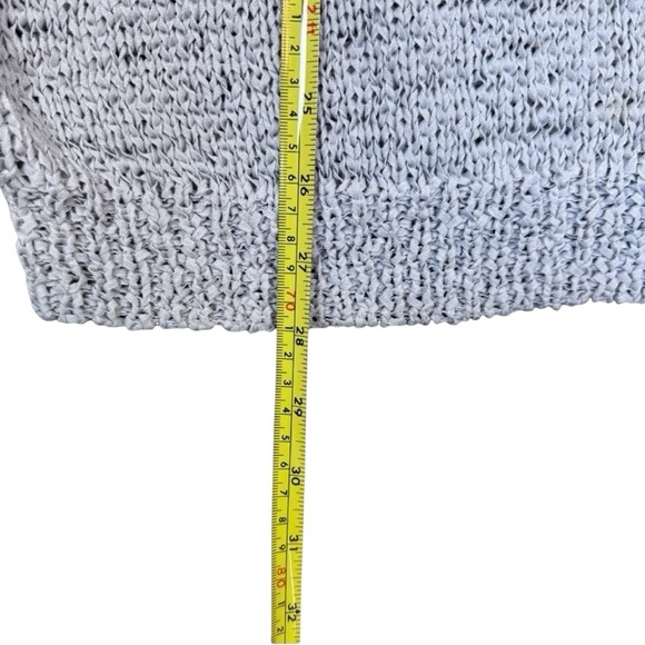 Casual Corner Gray Textured Knit Long Sleeve Pullover - Picture 7 of 11